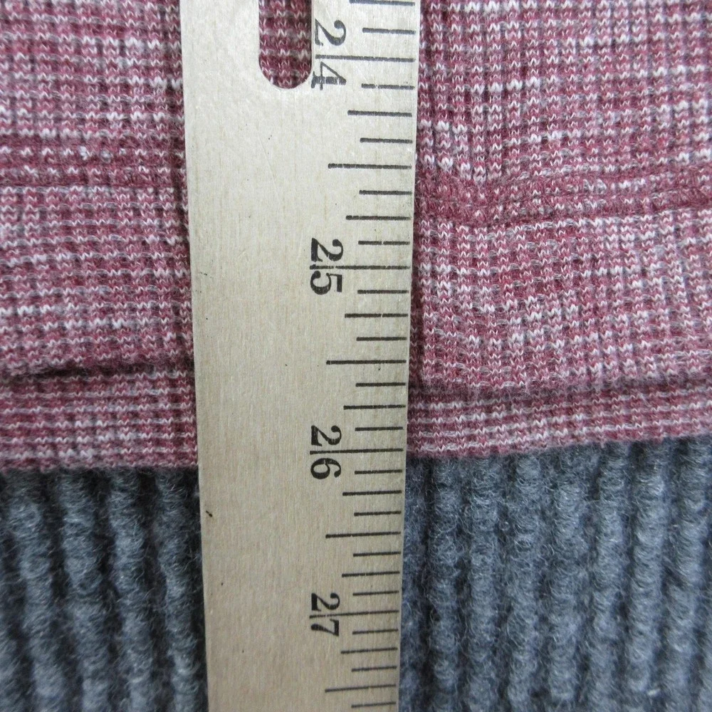 Banana Republic Sweater Mens M Red Crew Neck Cotton Blend Waffle-Knit Pullover